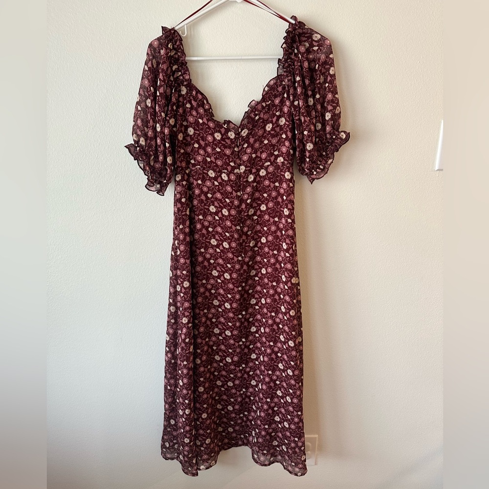 Dress Forum Floral Midi Dress (S)